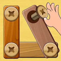 Wood Nuts & Bolts Puzzle (Мод, Много денег) 9.7